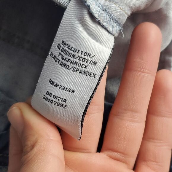 Acid Washed Distressed Shorts - Picture 3 of 6